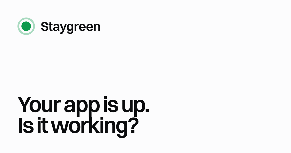 Staygreen — Free hosting